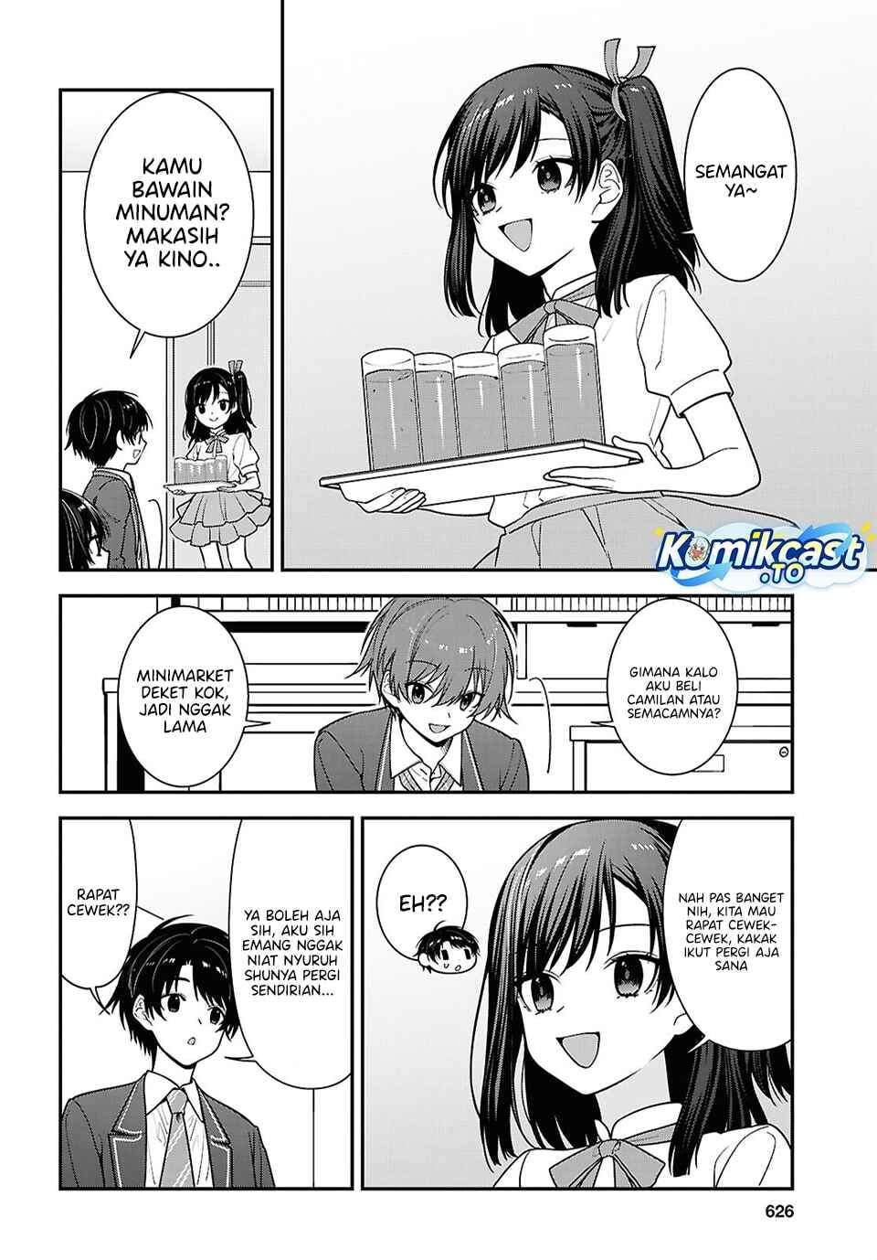 Tonari no Seki no Yankee Shimizu-san ga Kami o Kuroku Sometekita Chapter 19