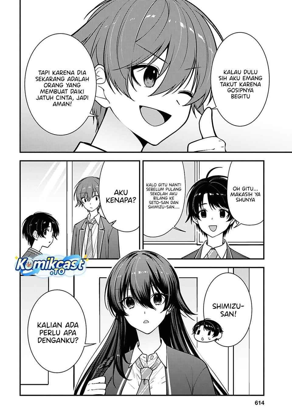 Tonari no Seki no Yankee Shimizu-san ga Kami o Kuroku Sometekita Chapter 19