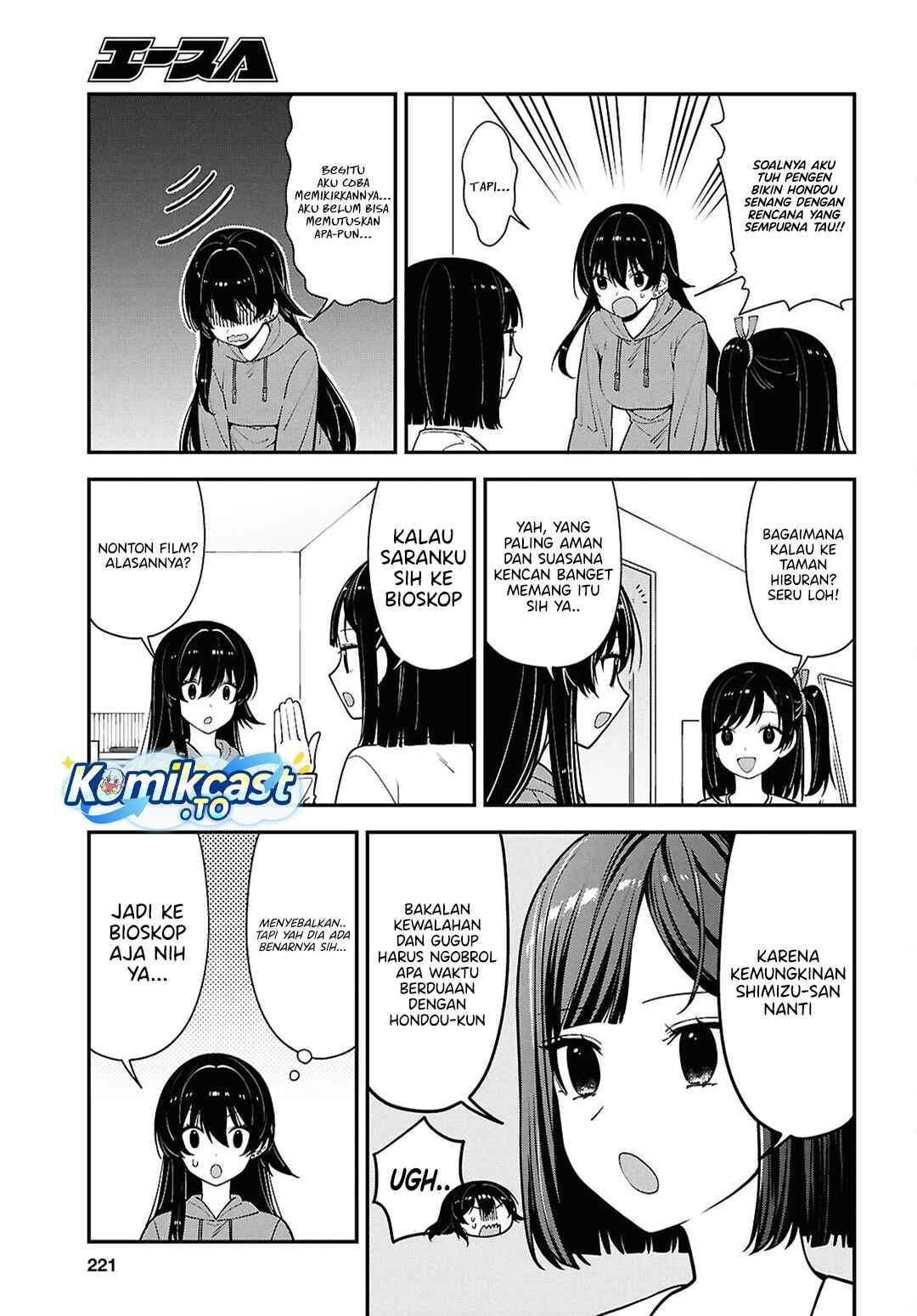 Tonari no Seki no Yankee Shimizu-san ga Kami o Kuroku Sometekita Chapter 20