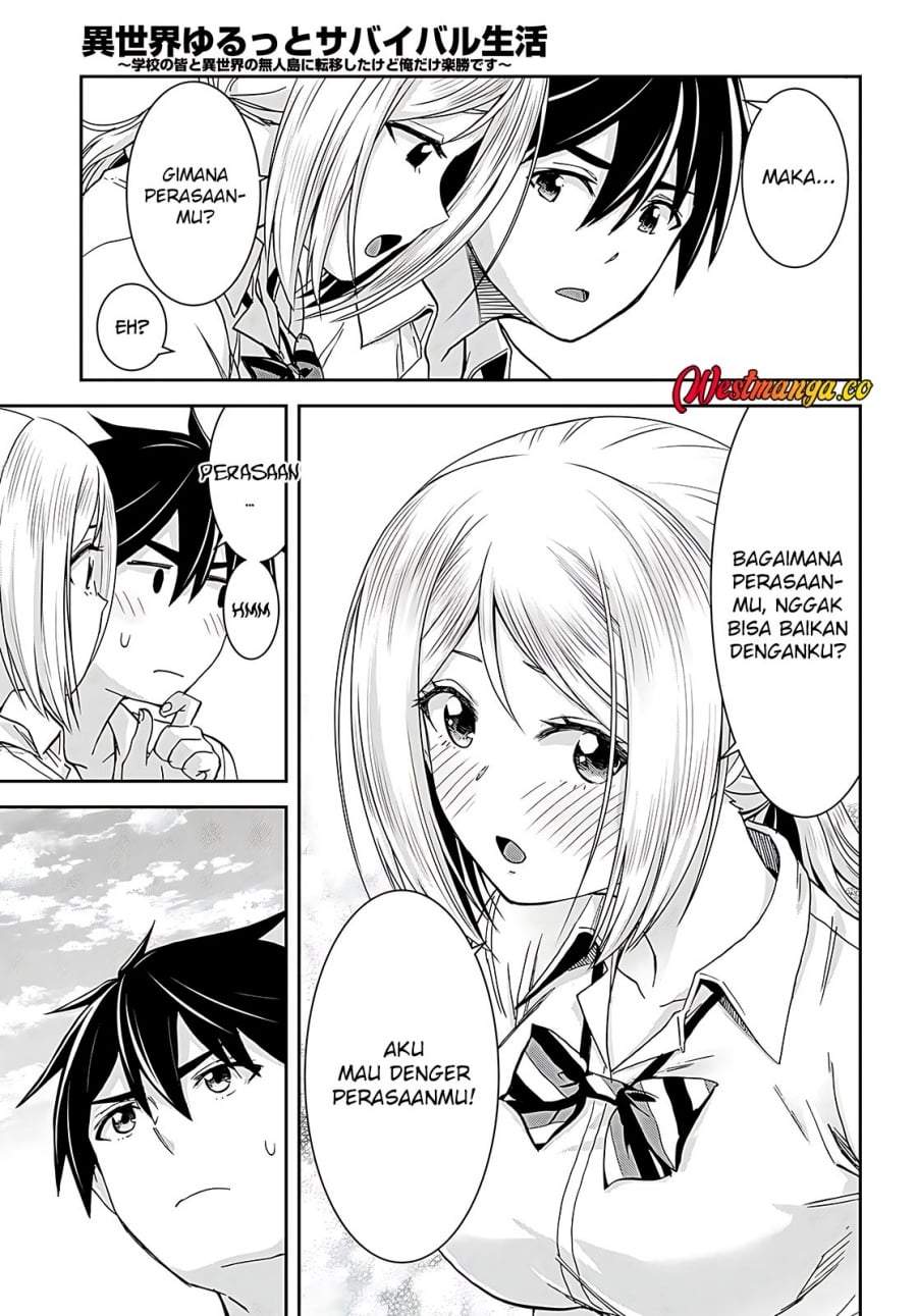 Isekai Yurutto Survival Seikatsu: Gakkou no Minna to Isekai no Mujintou ni Tenishitakedo Ore Dake Rakushou desu Chapter 38