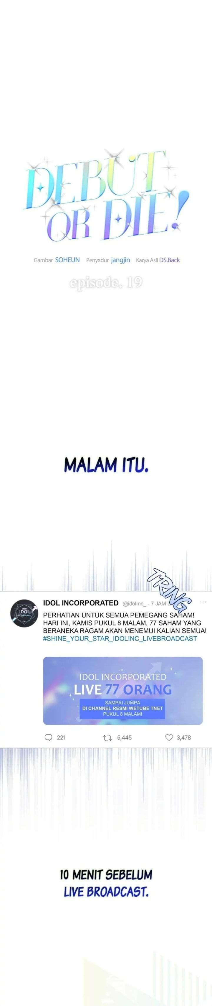 Debut or Die Chapter 19
