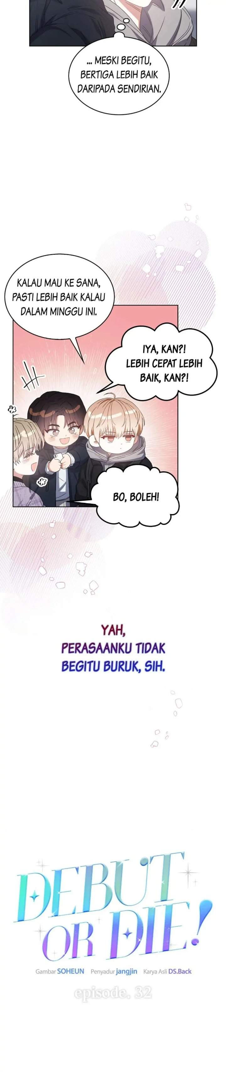 Debut or Die Chapter 32