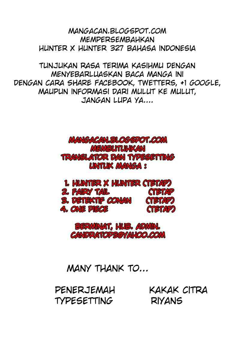Hunter x Hunter Chapter 327
