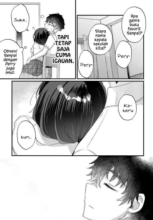Chiisakute Kawaii Bungeibu no Chiteki na Senpai o, Hiza no Ue ni Nosetara Mainichi Suwattekuru you ni natta Chapter 4.1