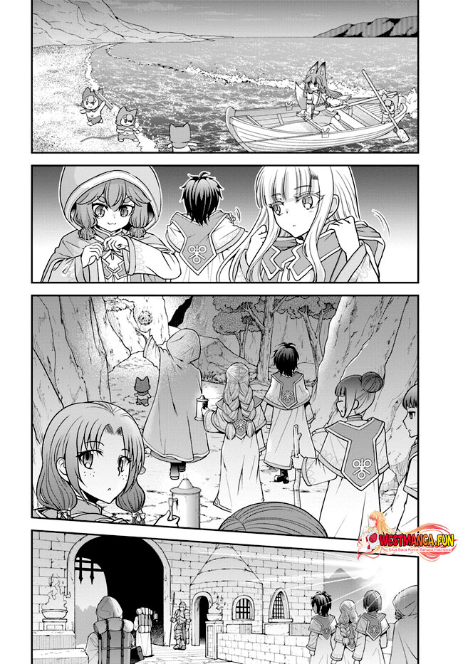 Tenohira Kaitakumura de Isekai Kenkouki ~Fueteku Yome-tachi to Nonbiri Mujintou Raifu~ Chapter 49