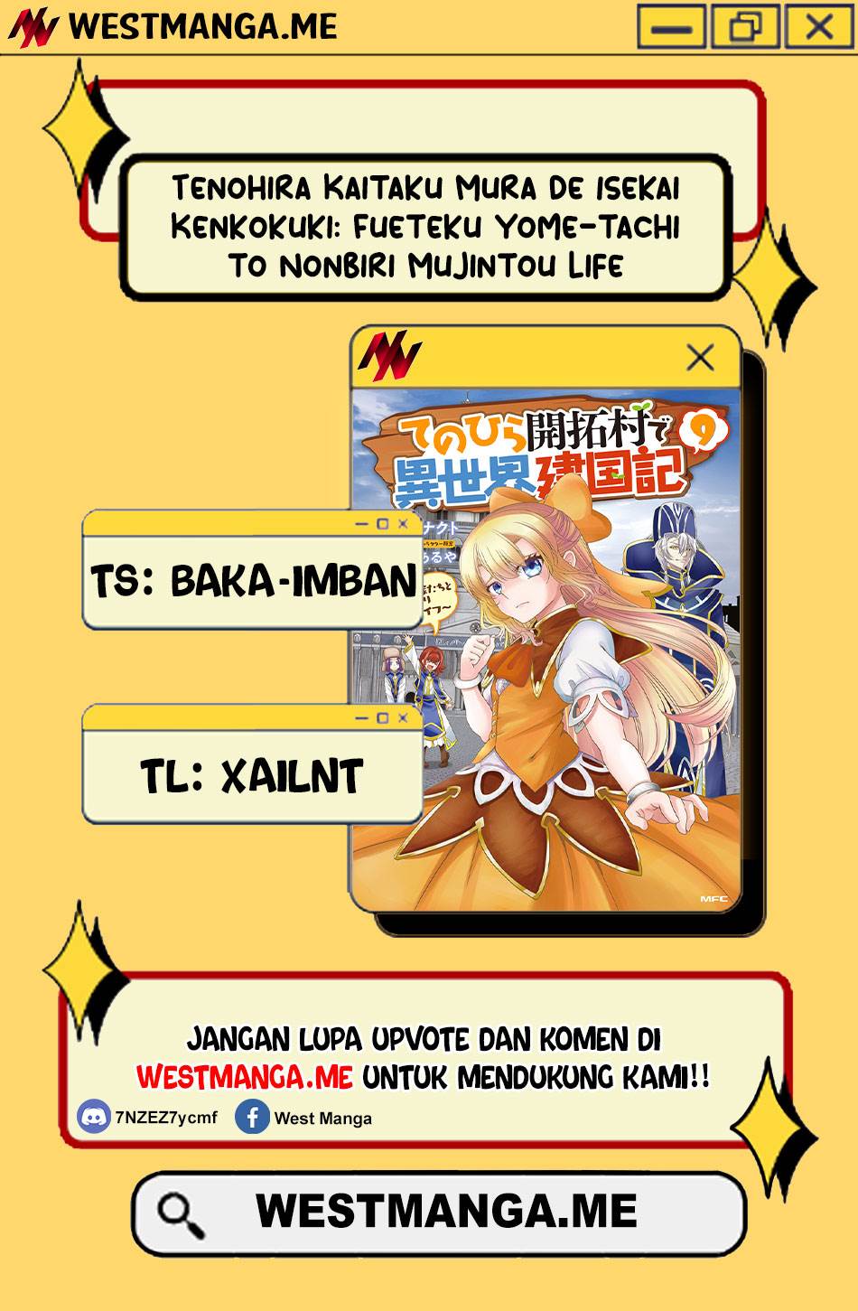 Tenohira Kaitakumura de Isekai Kenkouki ~Fueteku Yome-tachi to Nonbiri Mujintou Raifu~ Chapter 62