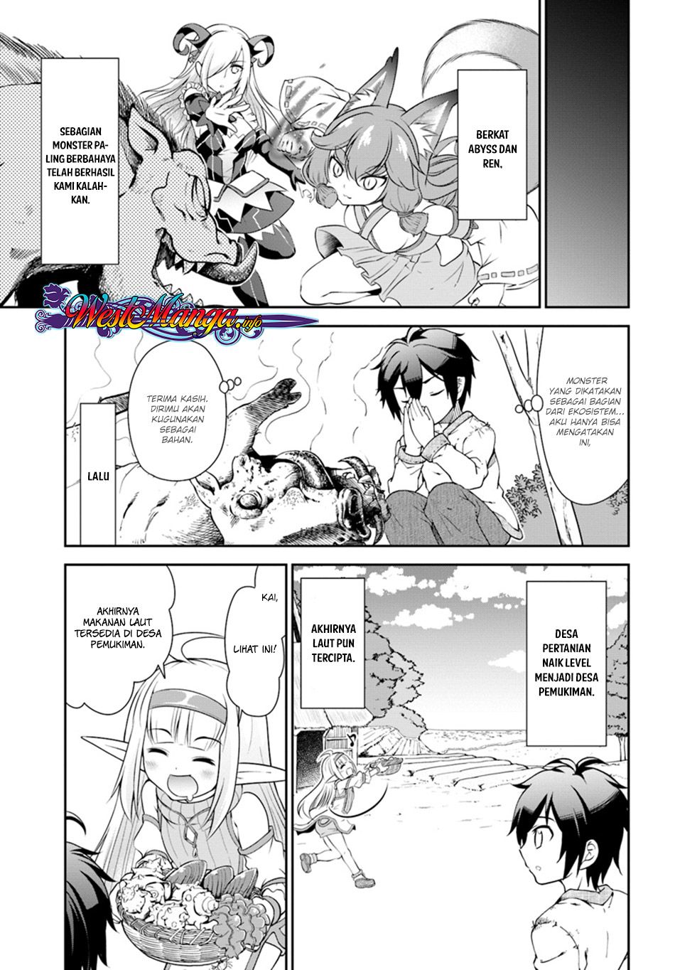 Tenohira Kaitakumura de Isekai Kenkouki ~Fueteku Yome-tachi to Nonbiri Mujintou Raifu~ Chapter 9