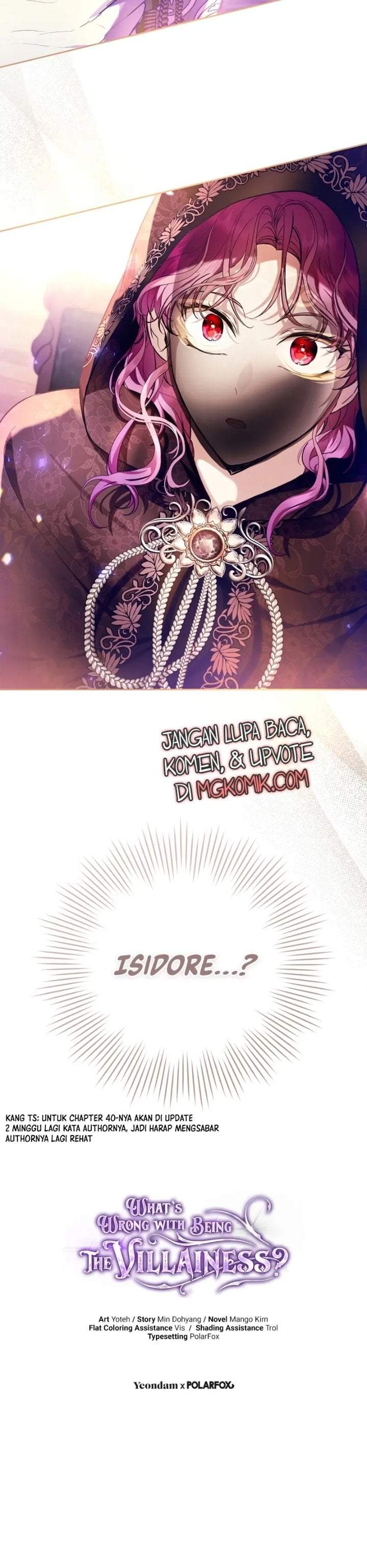 What’s Wrong With Being the Villainess? Chapter 39
