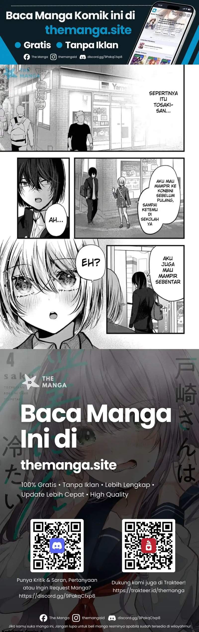 Tozaki-san wa Boku ni Dake Tsumetai Chapter 15